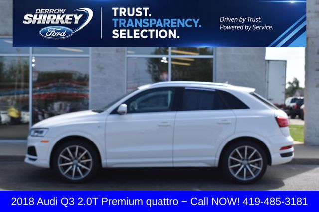 Used 2018 Audi Q3 Premium Plus with VIN WA1JCCFS9JR026237 for sale in Montpelier, OH