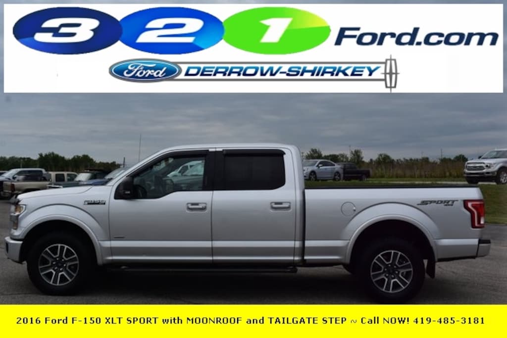 Used 2016 Ford F-150 XLT SPORT with MOONROOF and TAILGATE STEP Truck