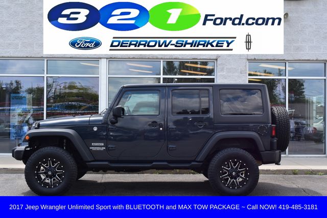 Used 2017 Jeep Wrangler Unlimited Sport S with VIN 1C4BJWDG1HL746595 for sale in Montpelier, OH