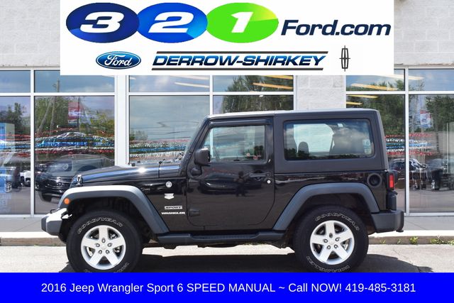 Used 2016 Jeep Wrangler Sport with VIN 1C4AJWAG6GL255423 for sale in Montpelier, OH