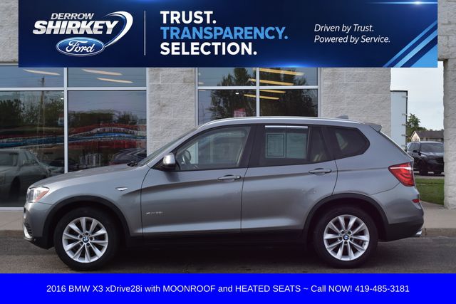 Used 2016 BMW X3 xDrive28i with VIN 5UXWX9C55G0D74004 for sale in Montpelier, OH