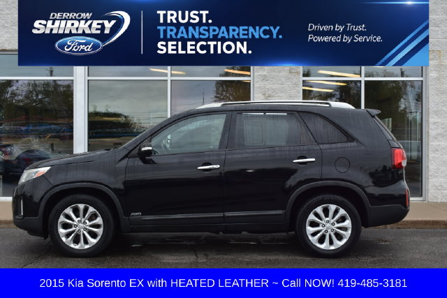Used 2015 Kia Sorento EX with VIN 5XYKUDA71FG599123 for sale in Montpelier, OH
