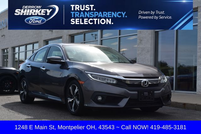 Used 2018 Honda Civic Touring with VIN JHMFC1F90JX042138 for sale in Montpelier, OH