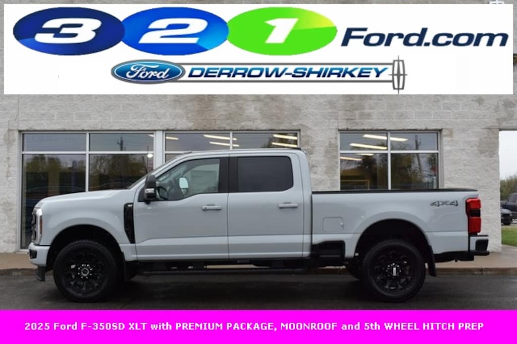 New 2025 Ford F-350 XLT with PREMIUM PACKAGE, MOONROOF and 5th WHEEL H Truck
