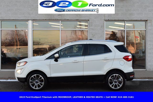 Used 2019 Ford Ecosport Titanium with VIN MAJ3S2KE9KC261260 for sale in Montpelier, OH