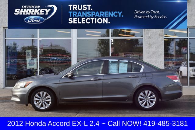 Used 2012 Honda Accord EX-L with VIN 1HGCP2F8XCA800158 for sale in Montpelier, OH