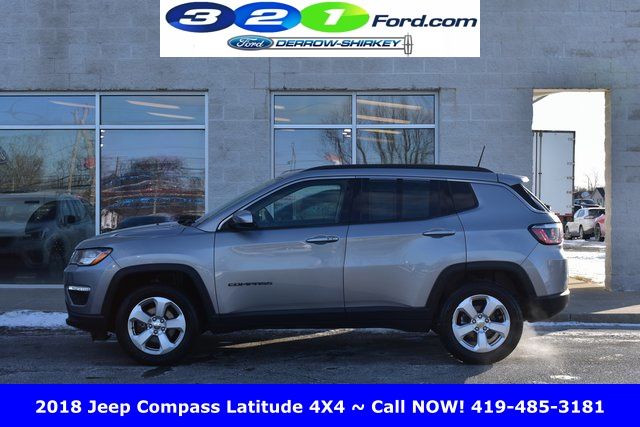 Used 2018 Jeep Compass Latitude with VIN 3C4NJDBB0JT221904 for sale in Montpelier, OH