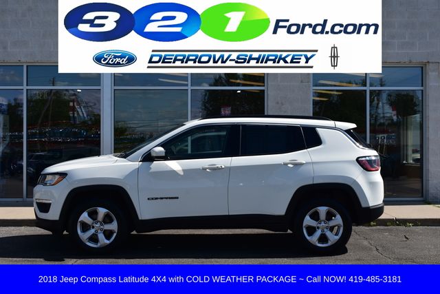 Used 2018 Jeep Compass Latitude with VIN 3C4NJDBB3JT399807 for sale in Montpelier, OH