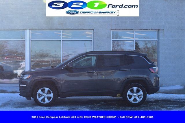 Used 2019 Jeep Compass Latitude with VIN 3C4NJDBB4KT630361 for sale in Montpelier, OH