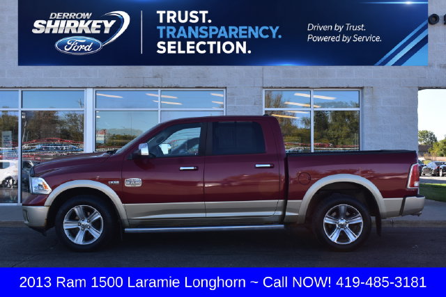 Used 2013 RAM Ram 1500 Laramie Longhorn with VIN 1C6RR7PT9DS517952 for sale in Montpelier, OH