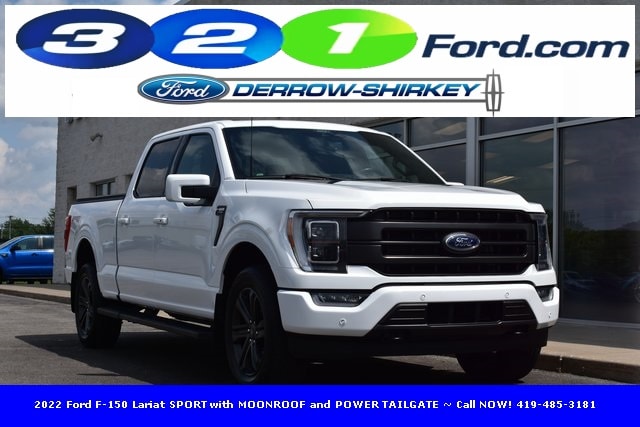 2022 Ford F-150 Lariat SPORT with MOONROOF, PRO POWER ONBOARD 2KW