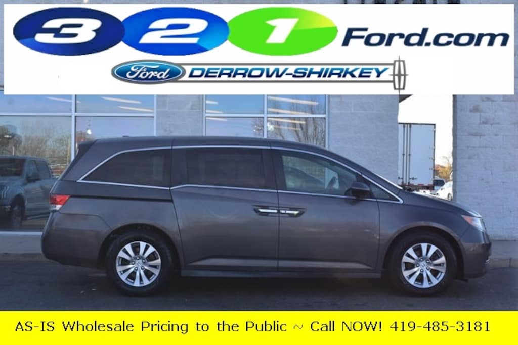 Used 2015 Honda Odyssey EX-L with MOONROOF and THIRD ROW SEATING Minivan/Van
