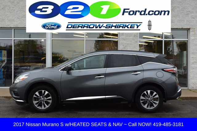 Used 2017 Nissan Murano S with VIN 5N1AZ2MG3HN160722 for sale in Montpelier, OH