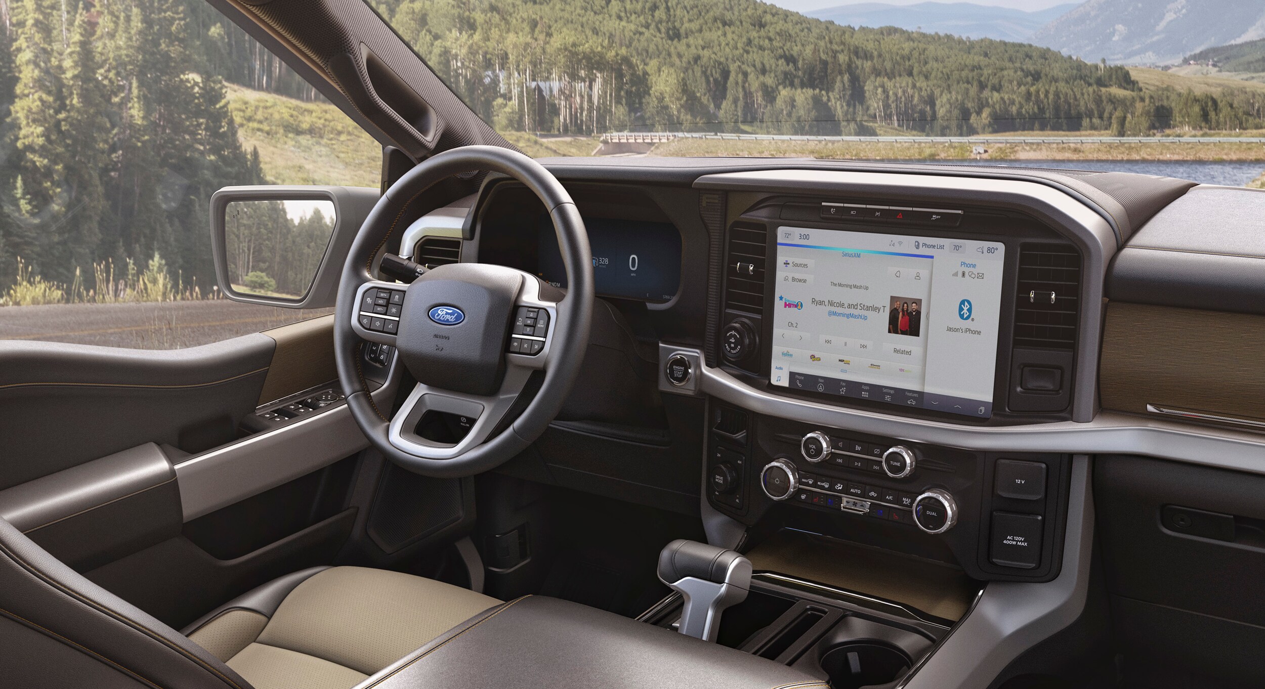 2024 F-150® Raptor R™ being driven in the desert kicking clouds of sand