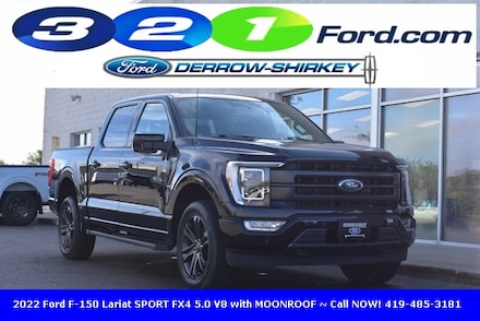 Used 2022 Ford F-150 Lariat SPORT FX4 5.0 V8 with MOONROOF Truck in Montpelier OH