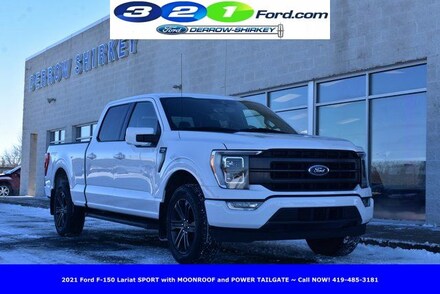 Used 2021 Ford F-150 Lariat SPORT with MOONROOF and POWER TAILGATE Truck in Montpelier OH