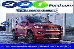 Bargain Used 2023 Jeep Compass (Red) Edition 4X4 with HEATED LEATHER SUV in Montpelier OH