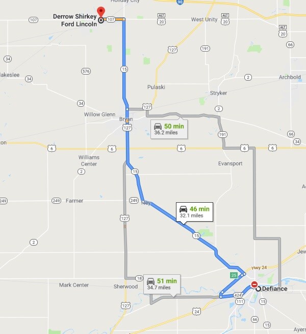 Ford Dealership Defiance, OH Derrow Shirkey Ford Lincoln