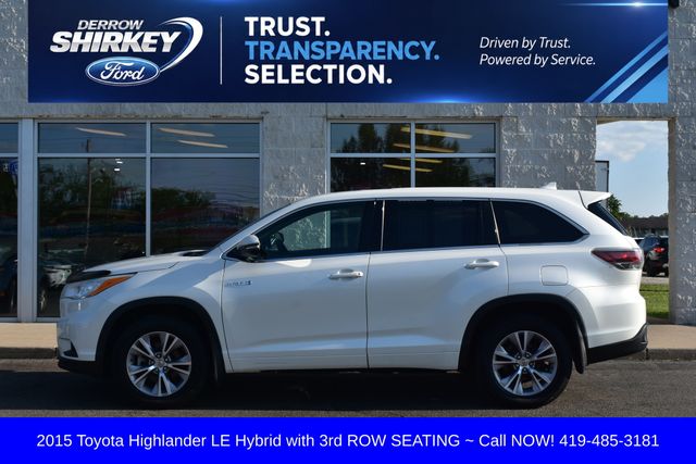Used 2015 Toyota Highlander Hybrid LE with VIN 5TDBCRFH8FS008287 for sale in Montpelier, OH