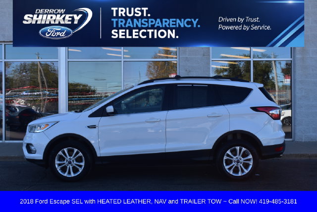 Used 2018 Ford Escape SEL with VIN 1FMCU9HD9JUA77064 for sale in Montpelier, OH