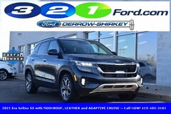 Bargain Used 2021 Kia Seltos SX with MOONROOF, LEATHER and ADAPTIVE CRUISE SUV in Montpelier OH