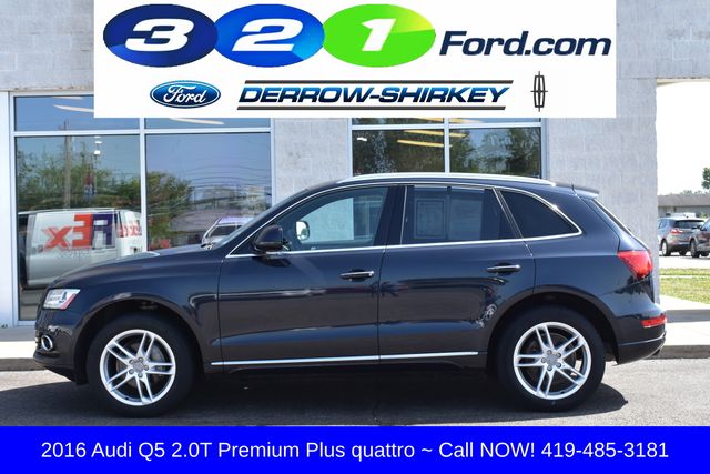 Used 2016 Audi Q5 Premium Plus with VIN WA1L2AFP7GA077240 for sale in Montpelier, OH