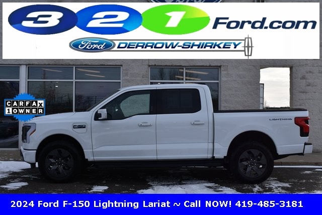 Used 2024 Ford F-150 Lightning Lariat with VIN 1FT6W5L77RWG31580 for sale in Montpelier, OH