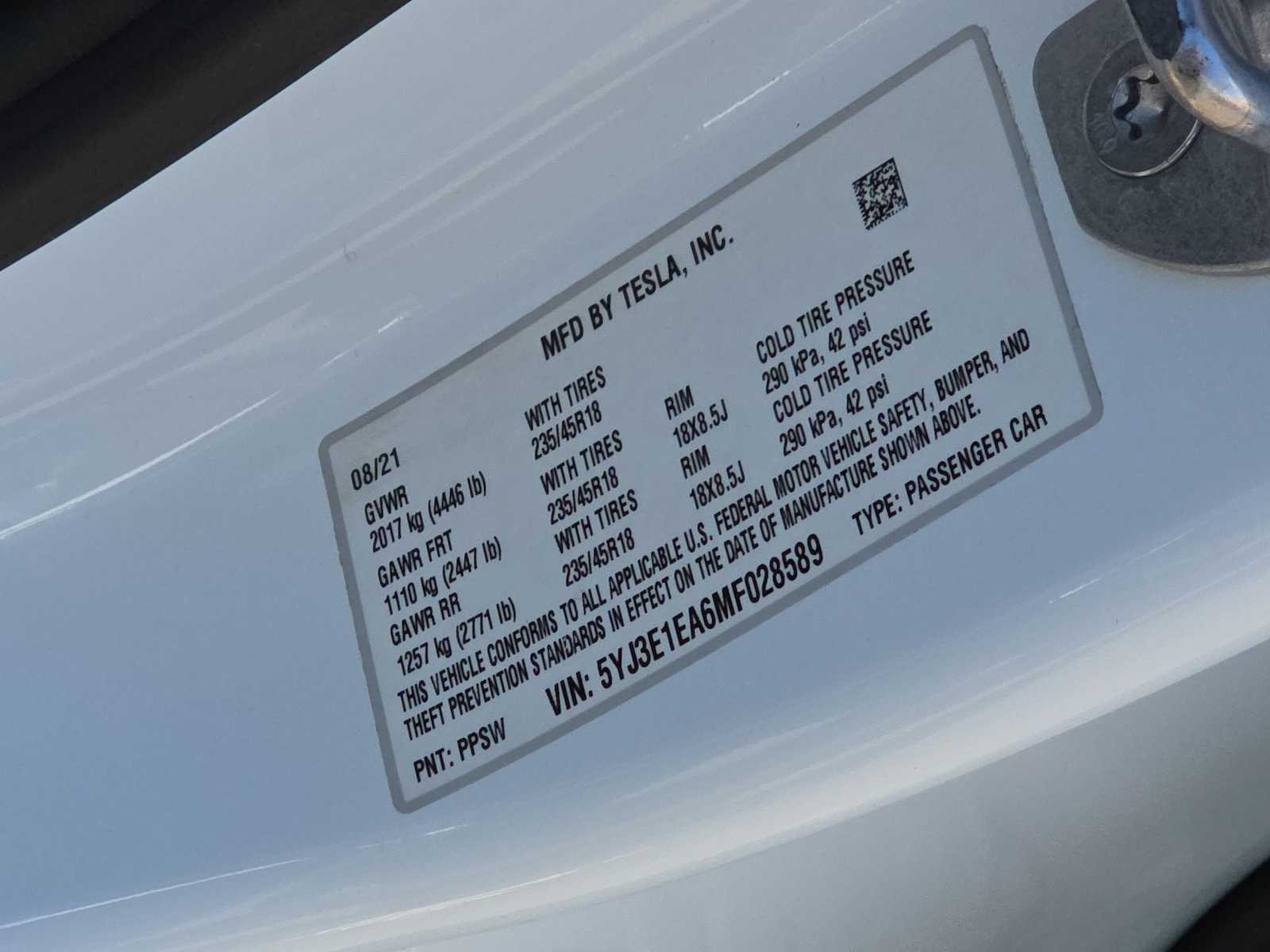 Thumbnail: 2021 Tesla Model 3 - 25