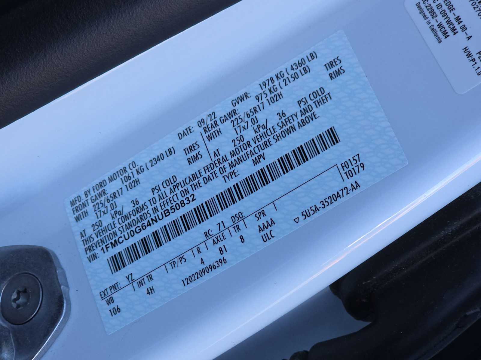 Thumbnail: 2022 Ford Escape - 25