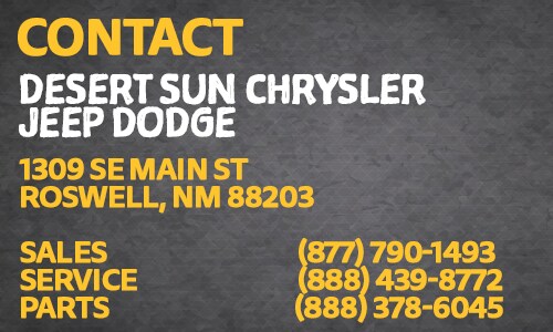 Desert Sun Roswell Nm >> About Desert Sun In Roswell Nm New Used Chrysler Dodge Jeep Ram Desert Sun Roswell Nm >> About Desert Sun In Roswell Nm New Used Chrysler Dodge Jeep Ram