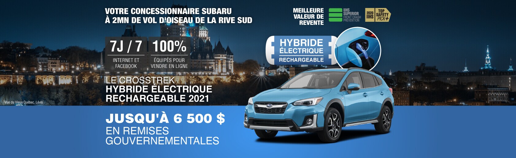Le Subaru Crosstrek Hybride 2021 à Québec - Desjardins Subaru