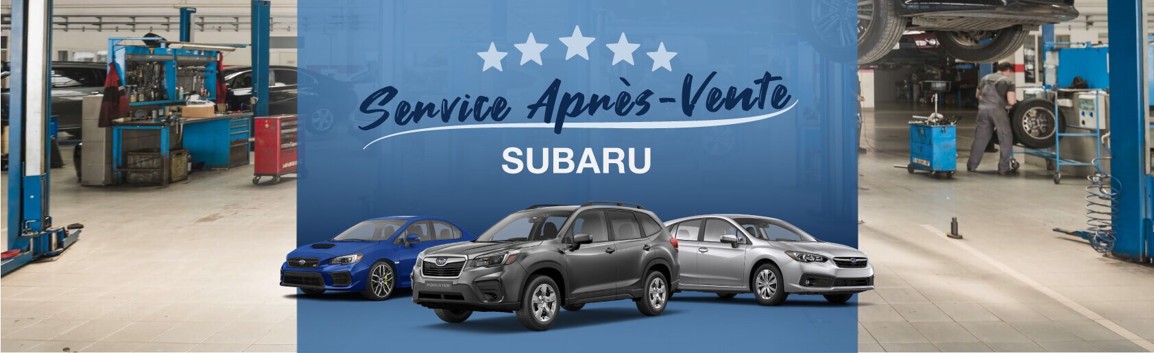 Service 5 étoiles pour l'entretien de votre Subaru chez Desjardins Subaru