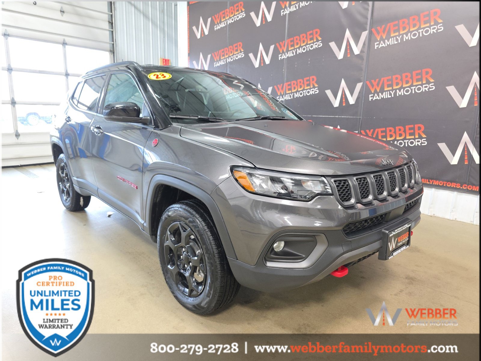 Used 2023 Jeep Compass Trailhawk with VIN 3C4NJDDN0PT573977 for sale in Detroit Lakes, Minnesota