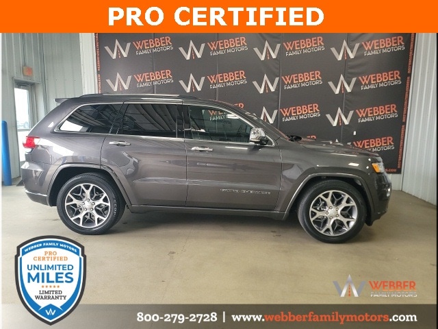 Used 2020 Jeep Grand Cherokee Overland with VIN 1C4RJFCG9LC327726 for sale in Detroit Lakes, Minnesota