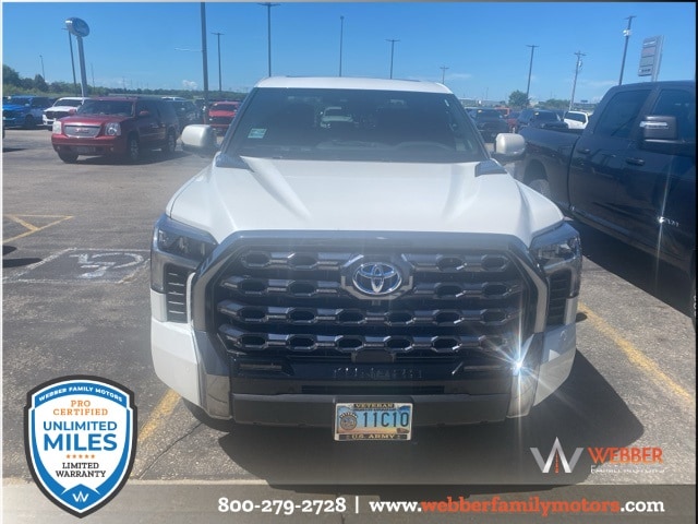 Used 2024 Toyota Tundra Platinum with VIN 5TFNC5DB7RX060979 for sale in Detroit Lakes, Minnesota