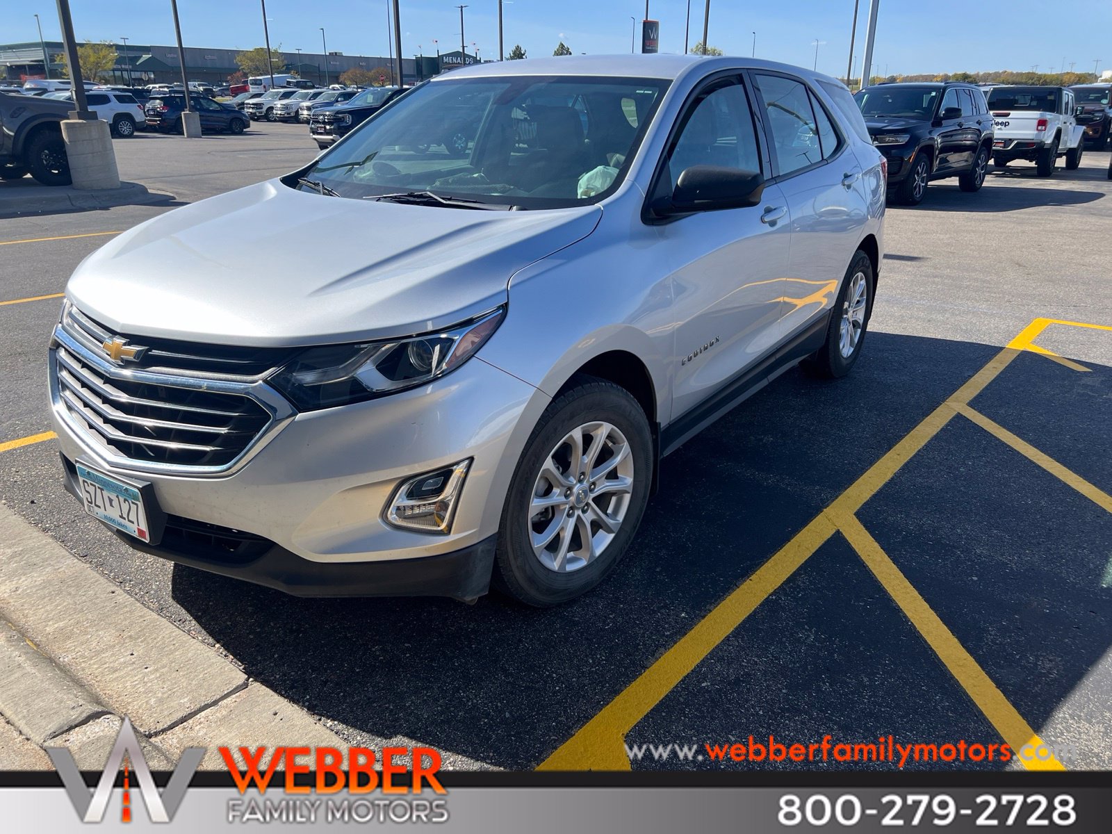 Used 2019 Chevrolet Equinox LS with VIN 3GNAXHEV9KS656378 for sale in Detroit Lakes, Minnesota
