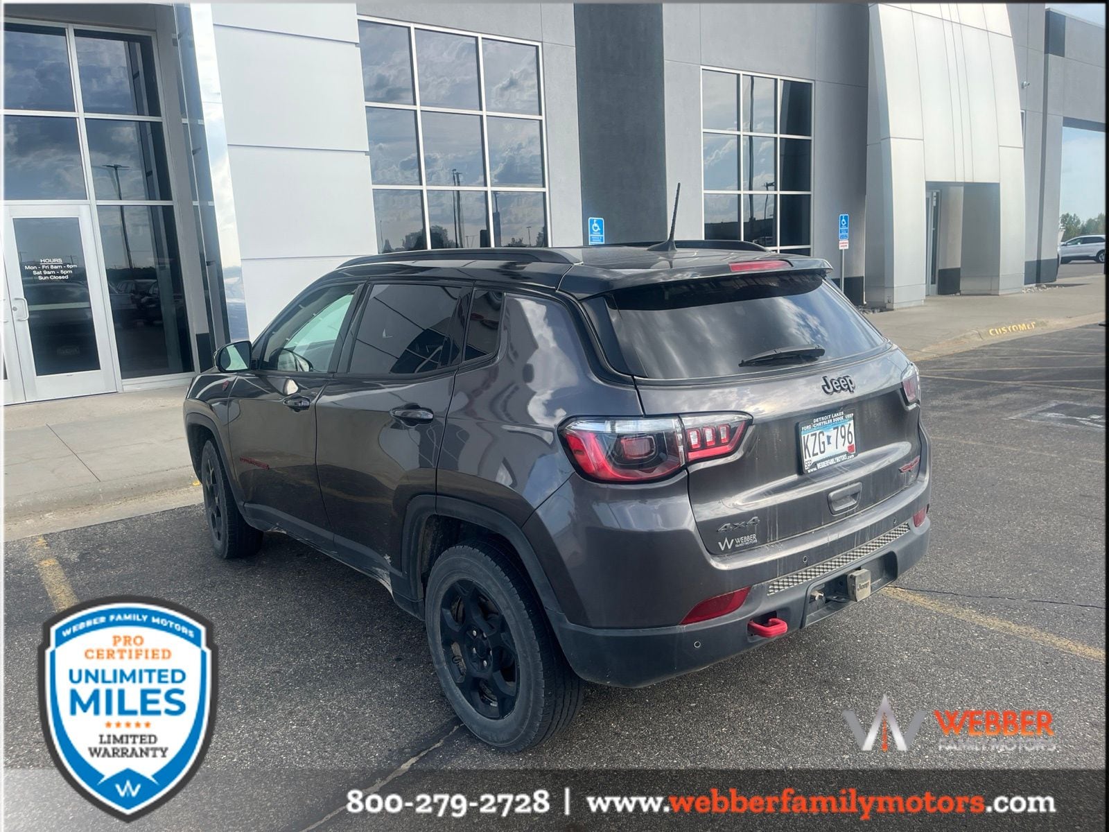 Used 2023 Jeep Compass Trailhawk with VIN 3C4NJDDN0PT573977 for sale in Detroit Lakes, Minnesota