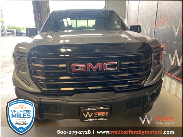 Used 2025 GMC Sierra 1500 AT4X with VIN 3GTUUFELXSG213144 for sale in Detroit Lakes, Minnesota