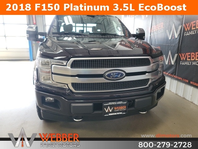 Used 2018 Ford F-150 Platinum with VIN 1FTEW1EG5JFB28751 for sale in Detroit Lakes, Minnesota