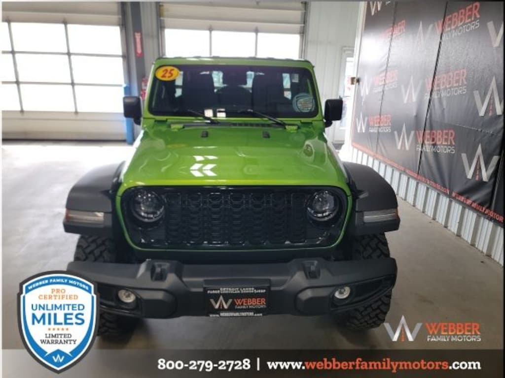 New 2025 Jeep Wrangler 4-DOOR WILLYS Sport Utility
