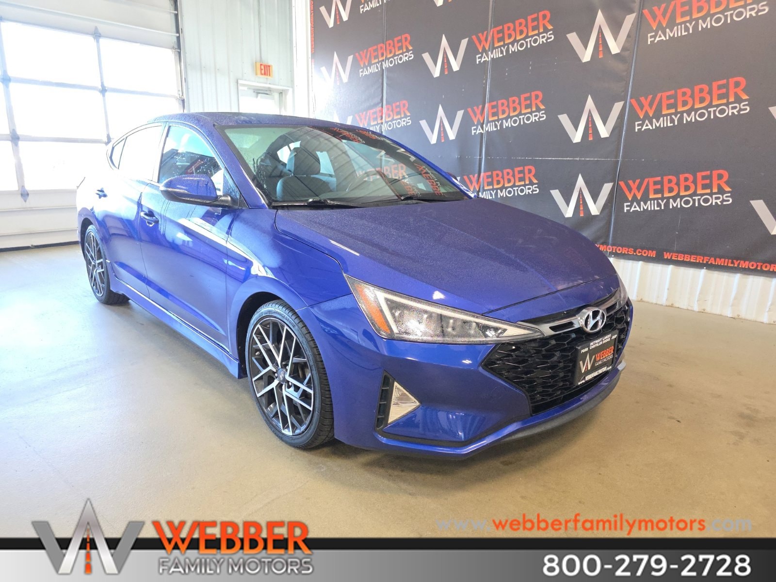 Used 2019 Hyundai Elantra Sport with VIN KMHD04LB1KU855030 for sale in Detroit Lakes, MN
