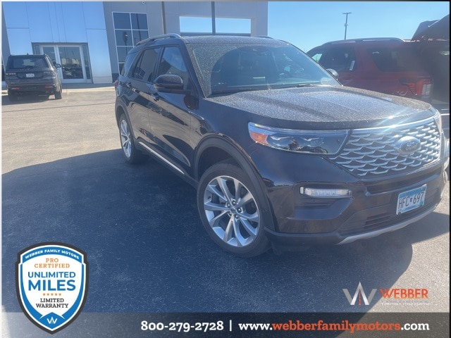 Used 2021 Ford Explorer Platinum with VIN 1FM5K8HC8MGC07130 for sale in Detroit Lakes, Minnesota