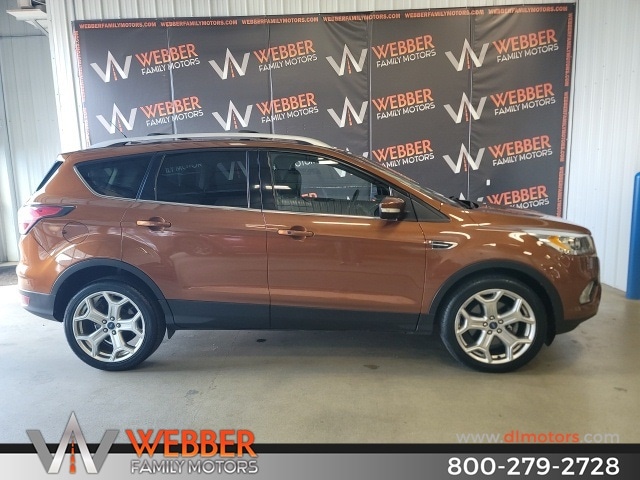 Used 2017 Ford Escape Titanium with VIN 1FMCU0J95HUA63898 for sale in Detroit Lakes, Minnesota