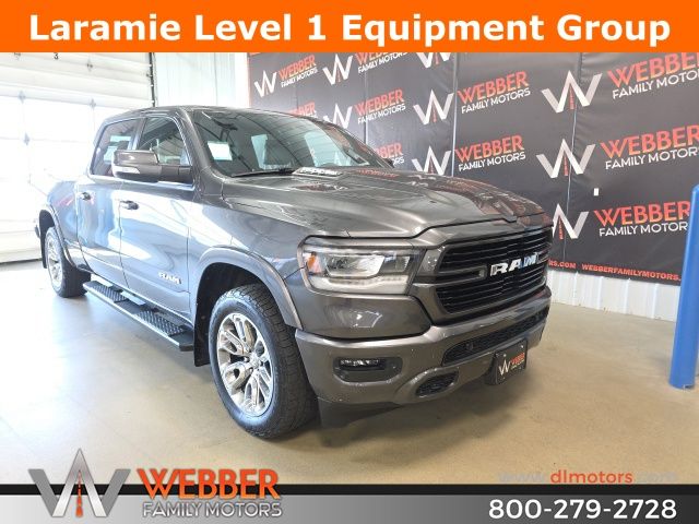 Used 2021 RAM Ram 1500 Pickup Laramie with VIN 1C6SRFRTXMN586690 for sale in Detroit Lakes, Minnesota