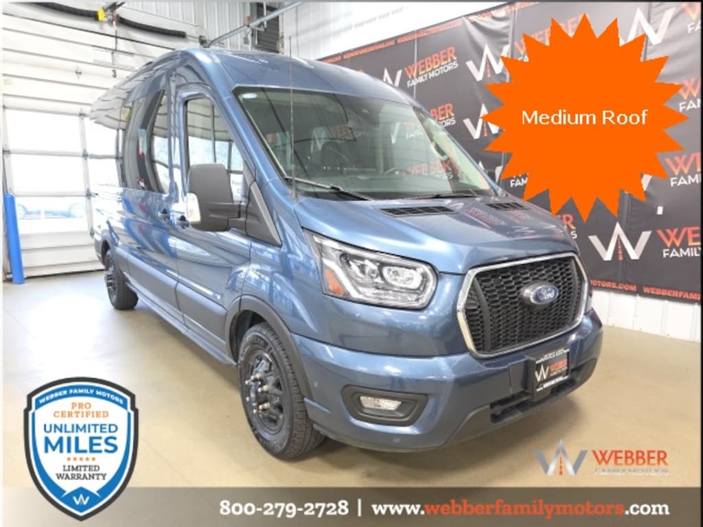 Used 2023 Ford Transit-350 XLT Wagon Medium Roof Van