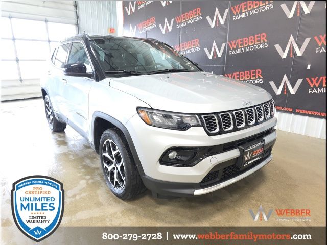 Used 2025 Jeep Compass Limited with VIN 3C4NJDCN2ST586174 for sale in Detroit Lakes, Minnesota