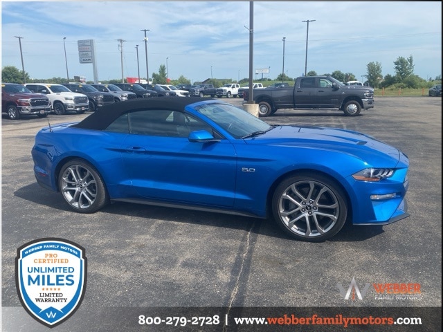 Used 2021 Ford Mustang GT Premium with VIN 1FATP8FF0M5154466 for sale in Detroit Lakes, Minnesota