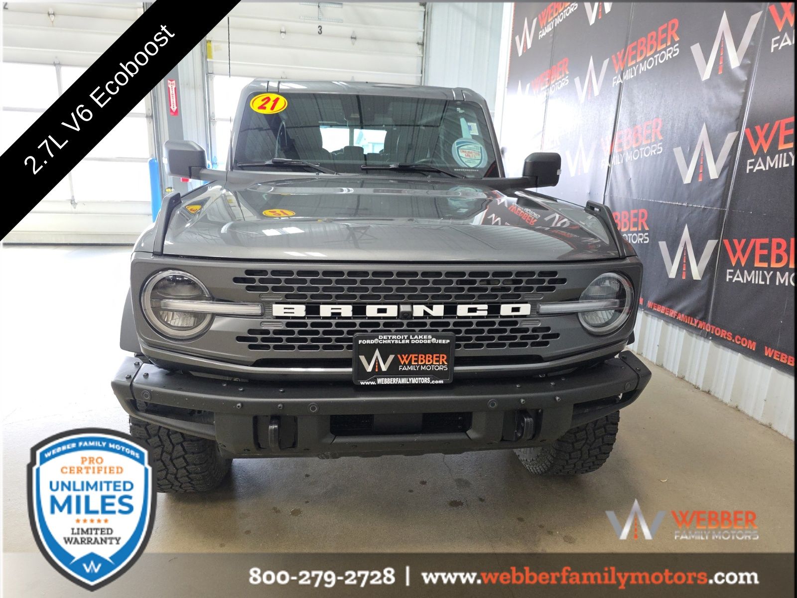 Used 2021 Ford Bronco Badlands with VIN 1FMEE5DP4MLA84741 for sale in Detroit Lakes, Minnesota