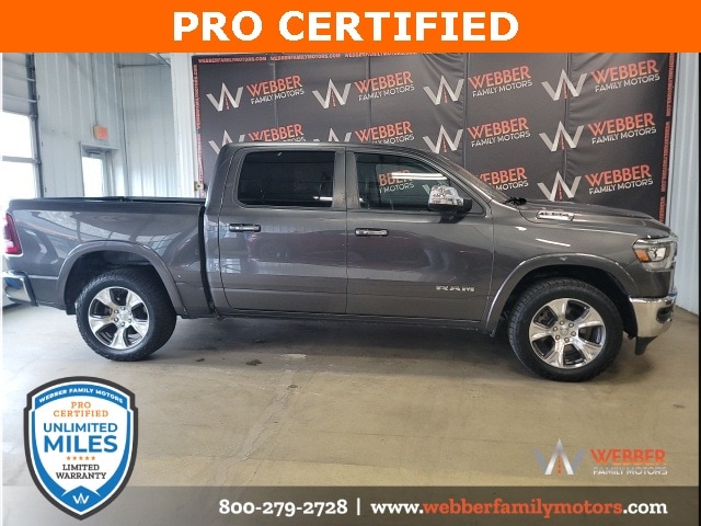 Used 2022 RAM Ram 1500 Pickup Laramie with VIN 1C6SRFJTXNN206650 for sale in Detroit Lakes, Minnesota