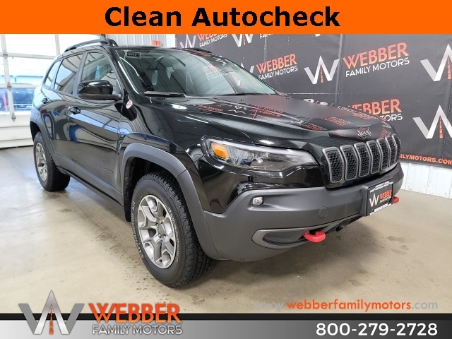 Used 2022 Jeep Cherokee Trailhawk with VIN 1C4PJMBX7ND542046 for sale in Detroit Lakes, Minnesota
